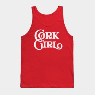 Cork Girl / Retro Style Typography Apparel Tank Top